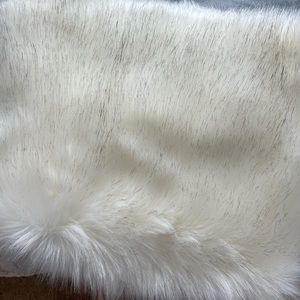 Ivory fur wrap